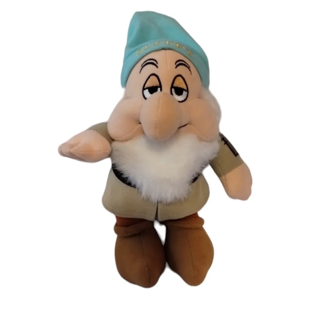Disney Store‎ Snow White & the Seven Dwarfs SLEEPY 9" Bendable Plush Toy Doll